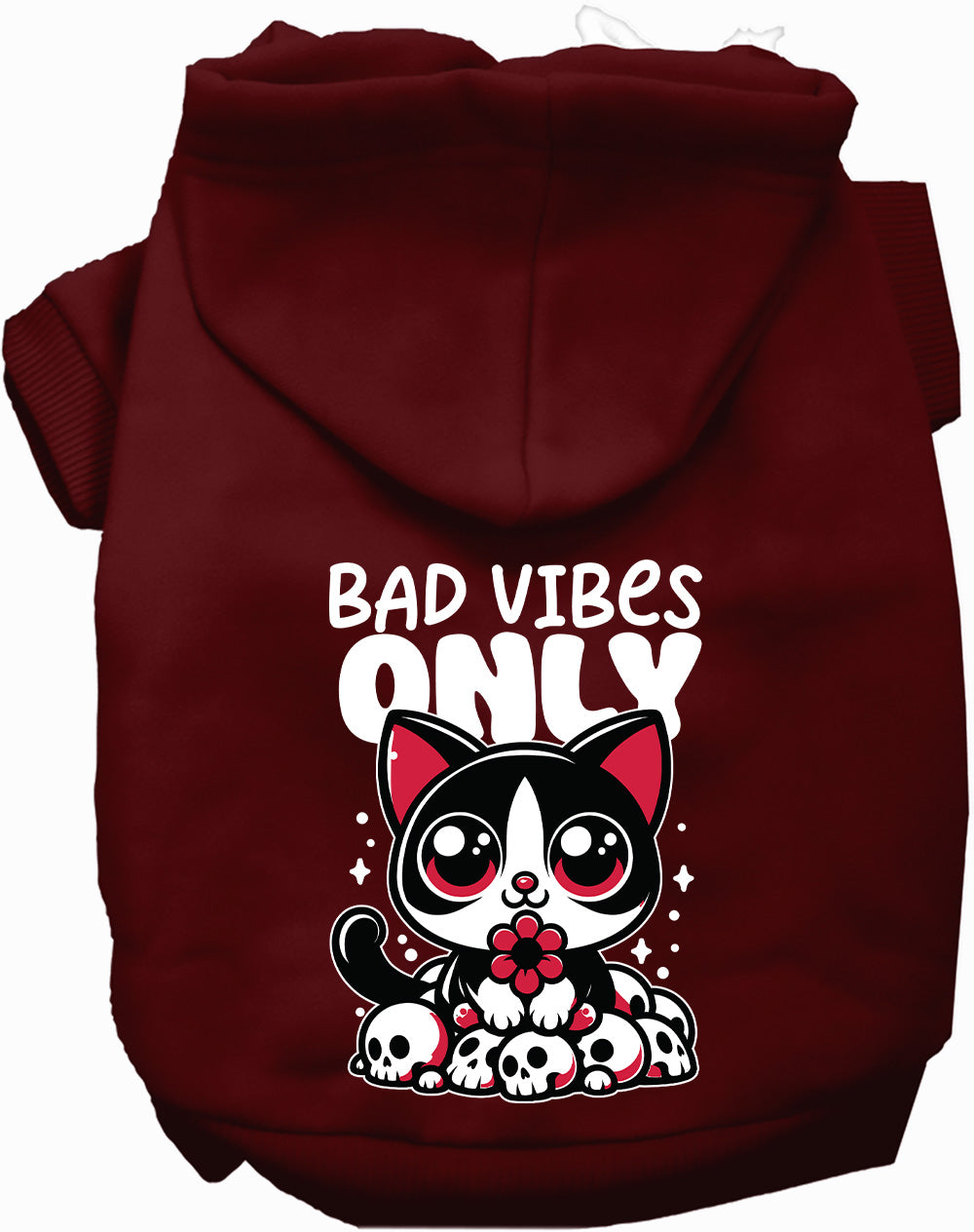 Dog Hoodie Bad Vibes Only for Trendy Festive Comfort Wear - gallery image 9