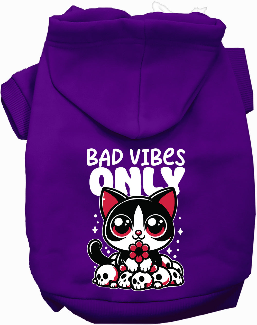 Dog Hoodie Bad Vibes Only for Trendy Festive Comfort Wear - gallery image 11