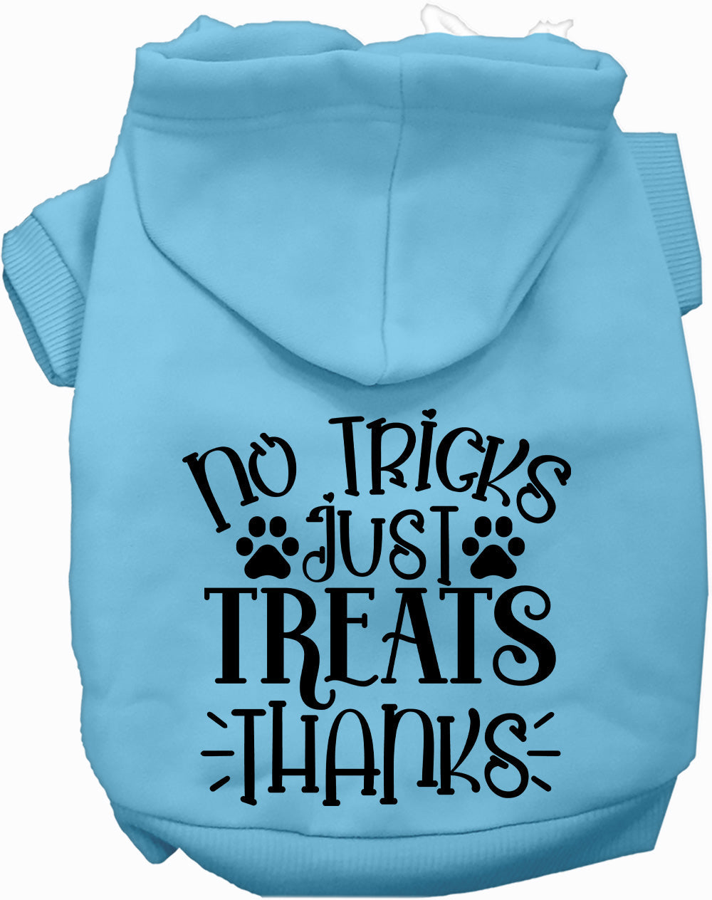 Dog Hoodie No Tricks Just Treats for Festive Occasions Fun - lifestyle view