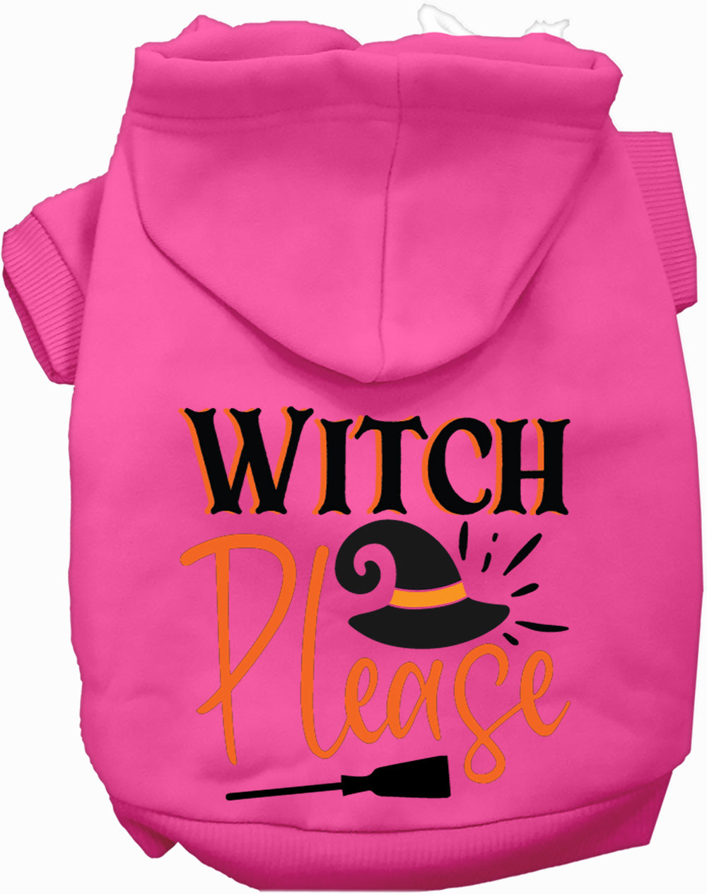 Dog Hoodie Witch Please Halloween for Festive Spirit Wear - close up view