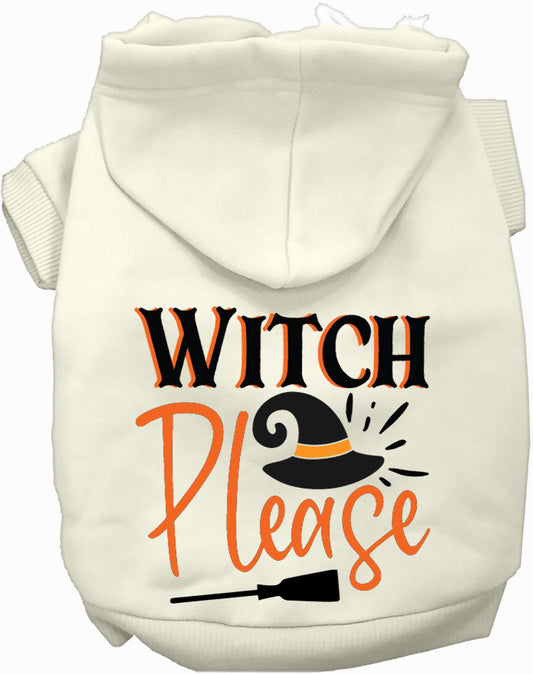 Dog Hoodie Witch Please Halloween for Festive Spirit Wear - main product image