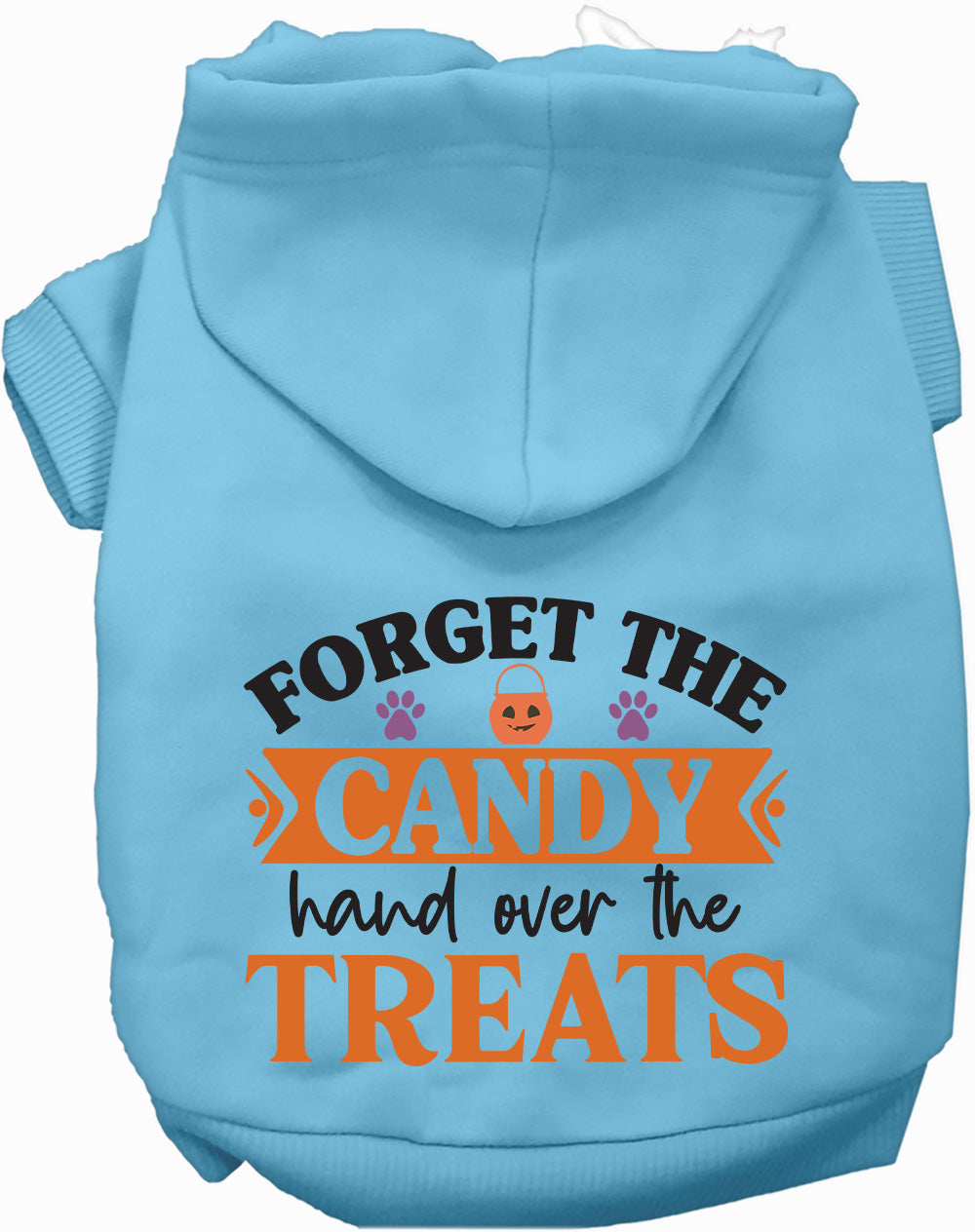 Dog Hoodie Forget the Candy Halloween for Festive Fun Wear - close up view