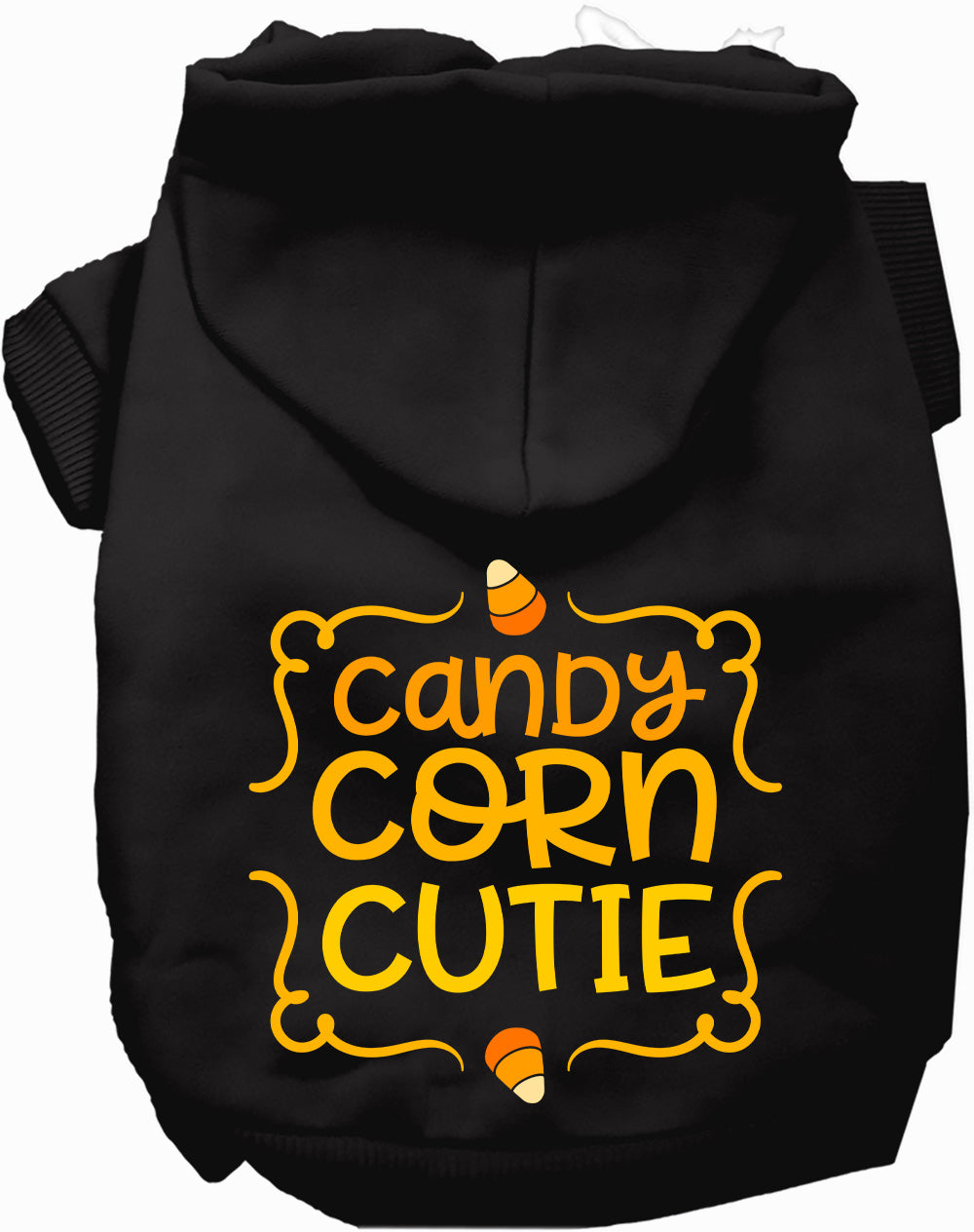 Dog Hoodie Candy Corn Cutie for Sweet Festive Style Wear for - lifestyle view
