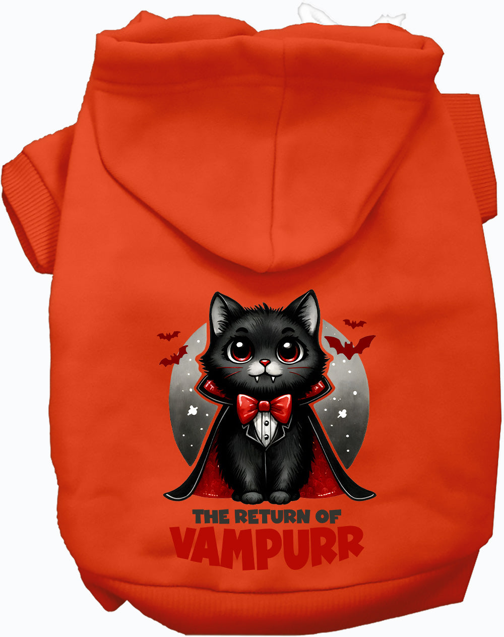 Dog Hoodie Vampurr Halloween for Festive Pet Elegance Wear - lifestyle view
