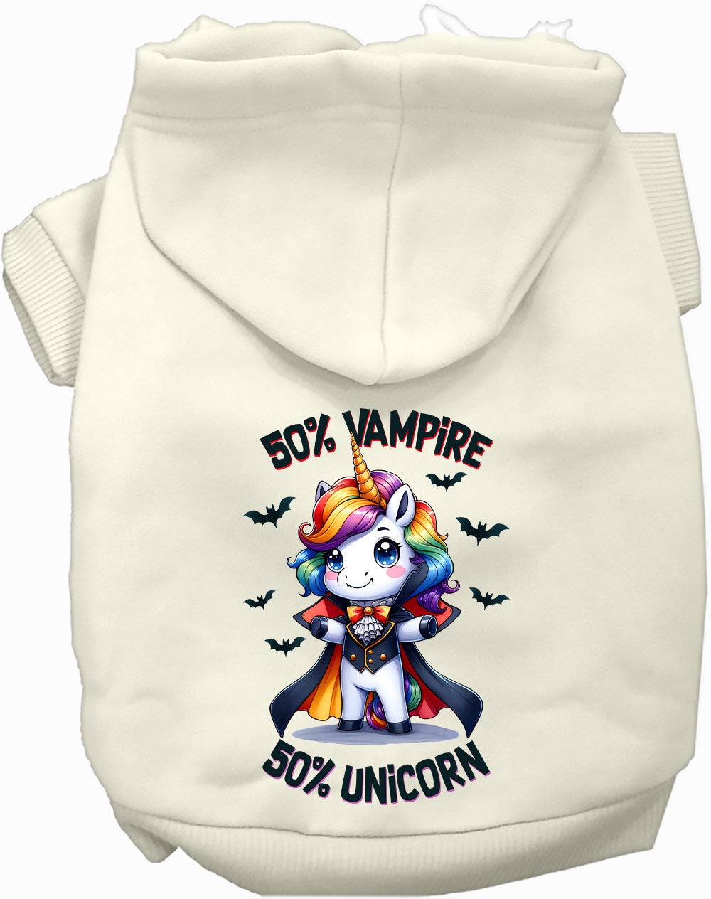 Dog Hoodie Vampire and Unicorn for Festive Enchantment Pet - main product image