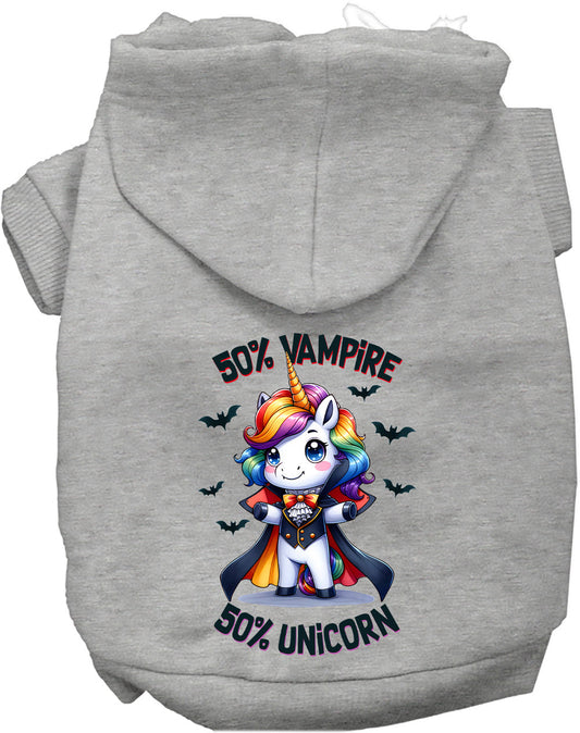 Dog Hoodie Vampire and Unicorn for Festive Enchantment Pet - detail view
