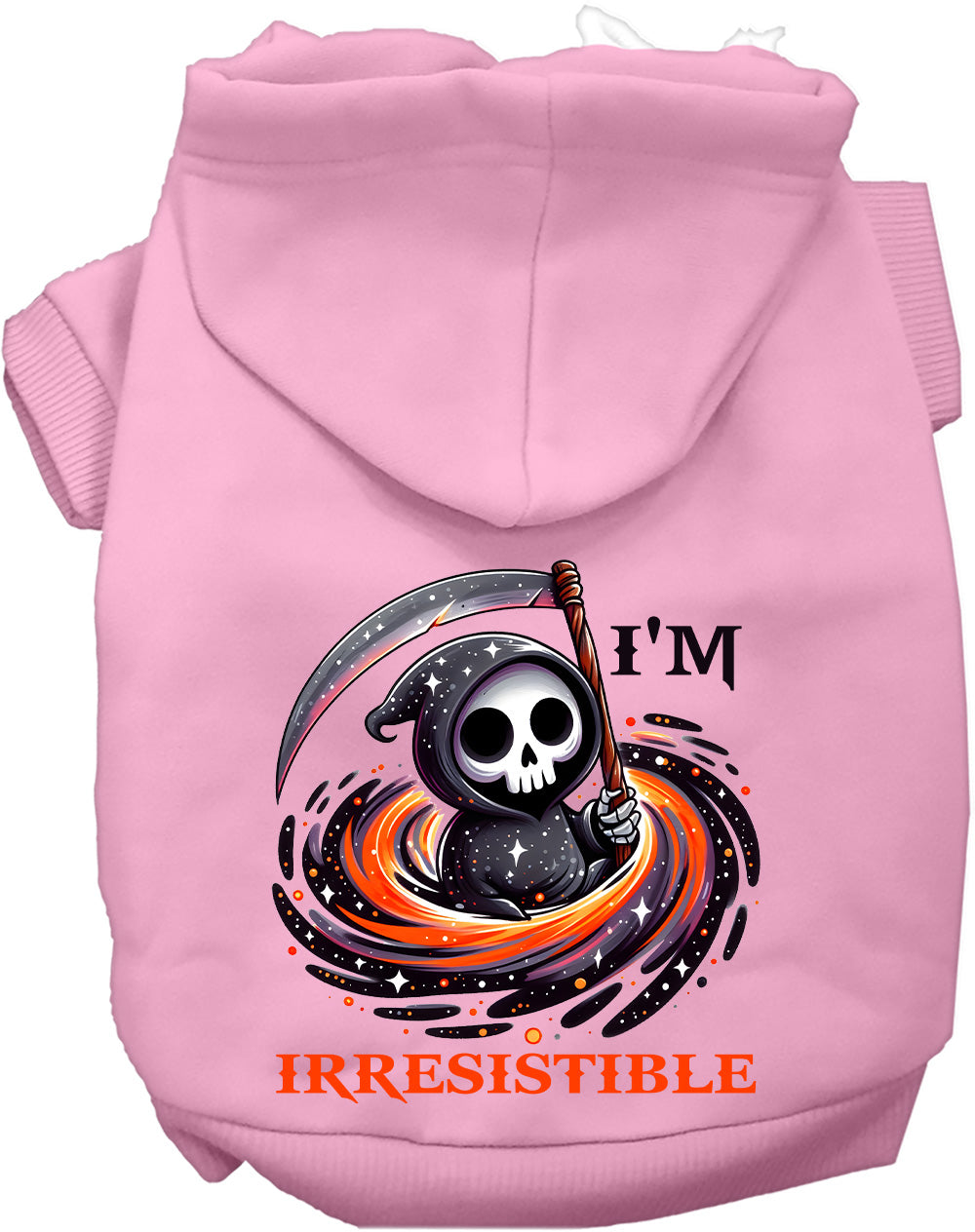 Dog Hoodie Irresistible Death for Trendy Festive Style Pet - lifestyle view