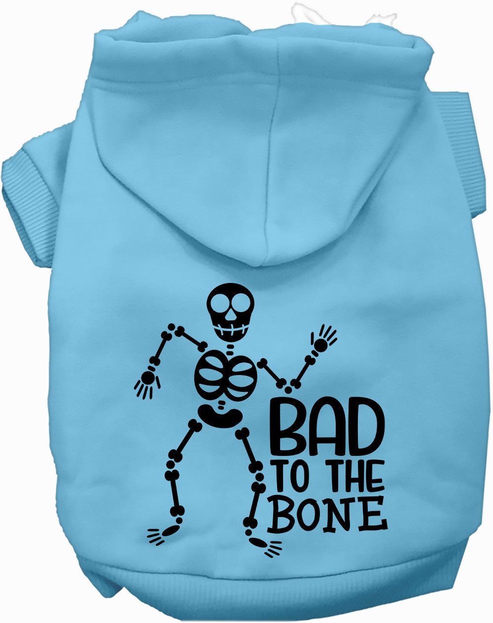 Dog Hoodie Bad to the Bone Halloween for Festive Style for - lifestyle view