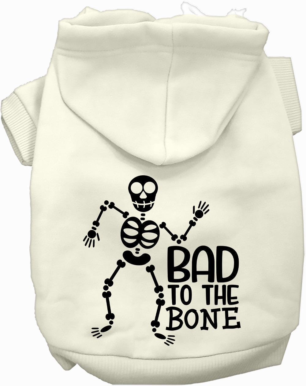 Dog Hoodie Bad to the Bone Halloween for Festive Style for - main product image
