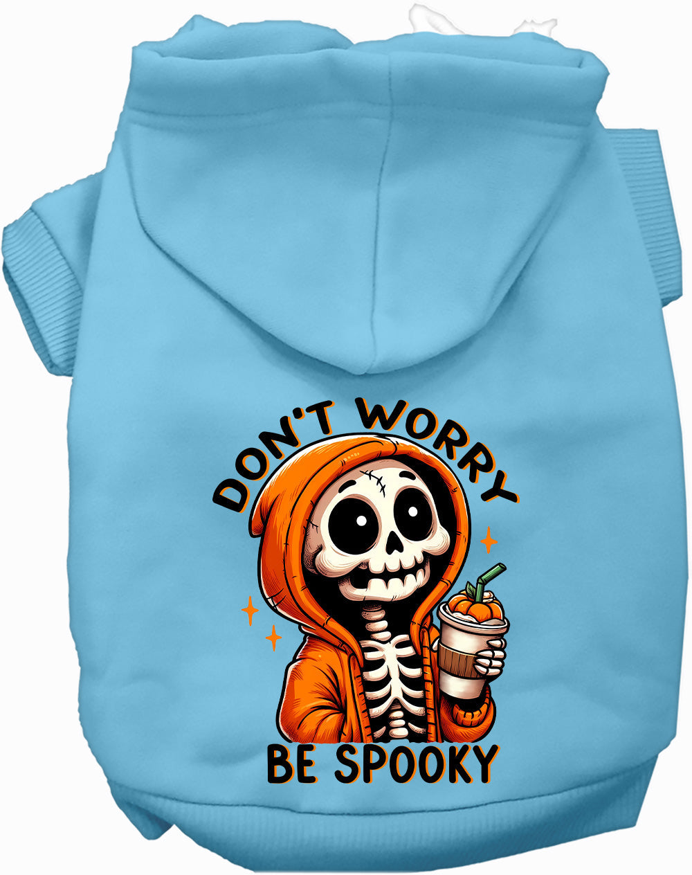 Dog Hoodie Dont Worry Be Spooky Halloween Festive Style for - lifestyle view