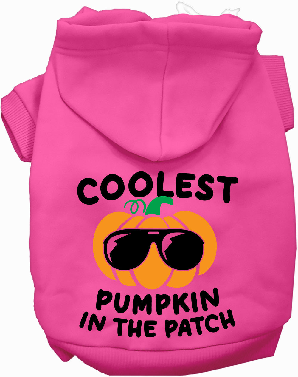 Dog Hoodie Coolest Pumpkin Halloween for Festive Joy Style - close up view