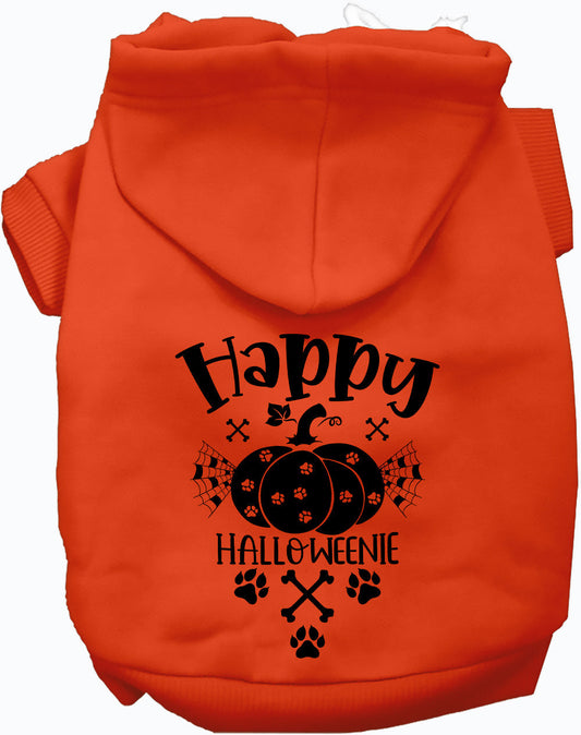 Dog Hoodie Happy Halloweenie for Festive Canine Charm Wear - main product image