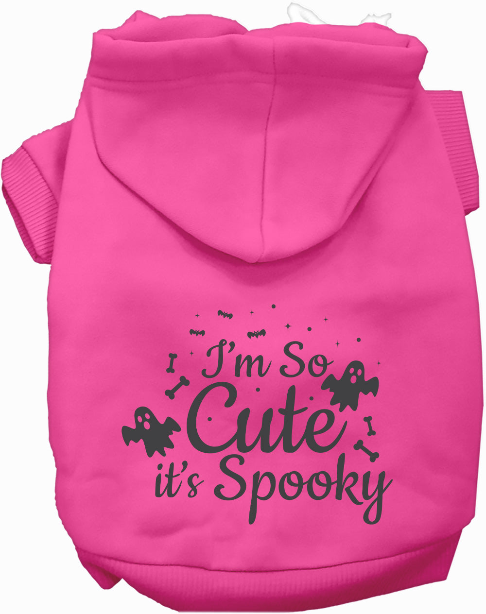 Dog Hoodie So Cute Its Spooky for Festive Halloween Pet - close up view