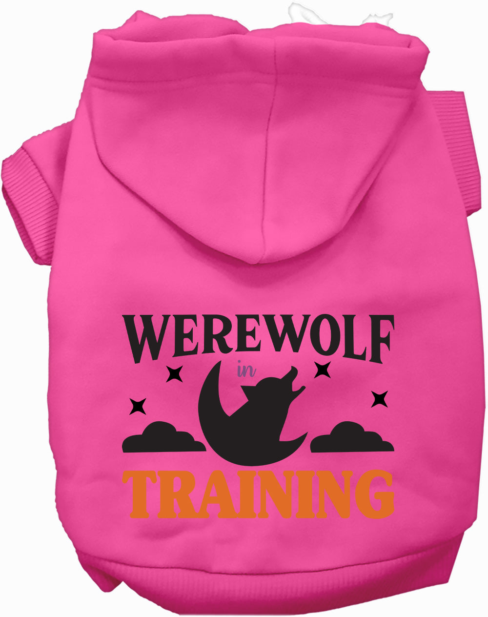 Dog Hoodie Werewolf in Training for Everyday Pet Style and - close up view