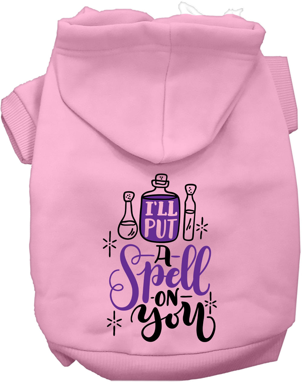 Dog Hoodie Put Spell on You for Festive Halloween Pet Style - detail view