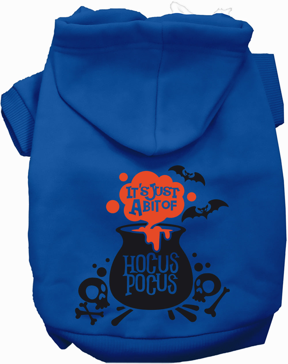 Dog Hoodie Just Bunch of Hocus Pocus for Festive Halloween - close up view