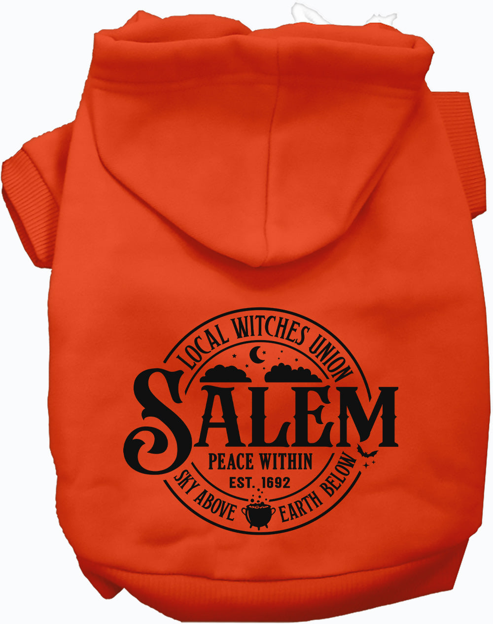 Dog Hoodie Salem Witches Union for Festive Halloween Pet - main product image