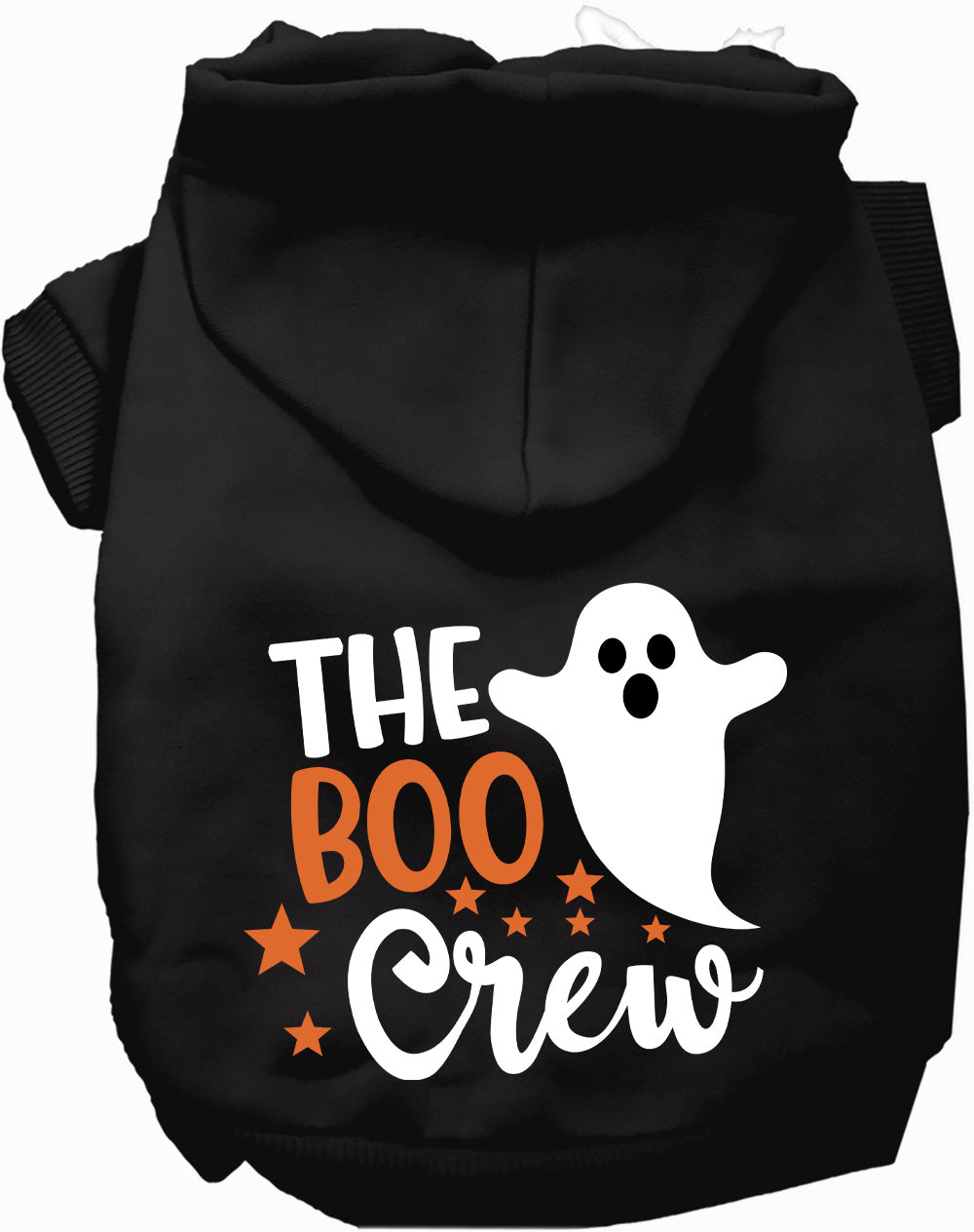Dog Hoodie The Boo Crew for Festive Halloween Pet Style - close up view