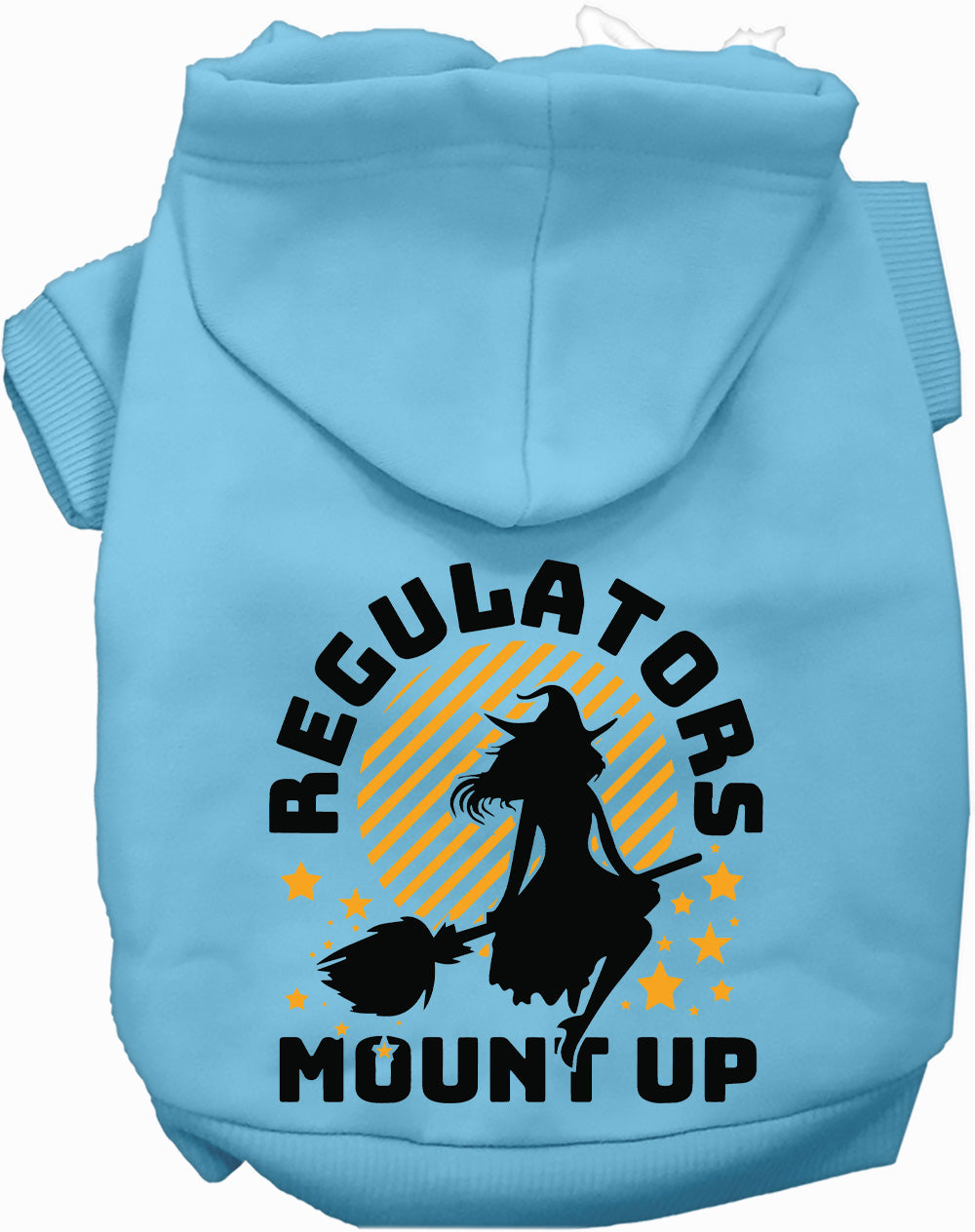 Dog Hoodie Regulators Mount Up for Festive Halloween Pet - close up view