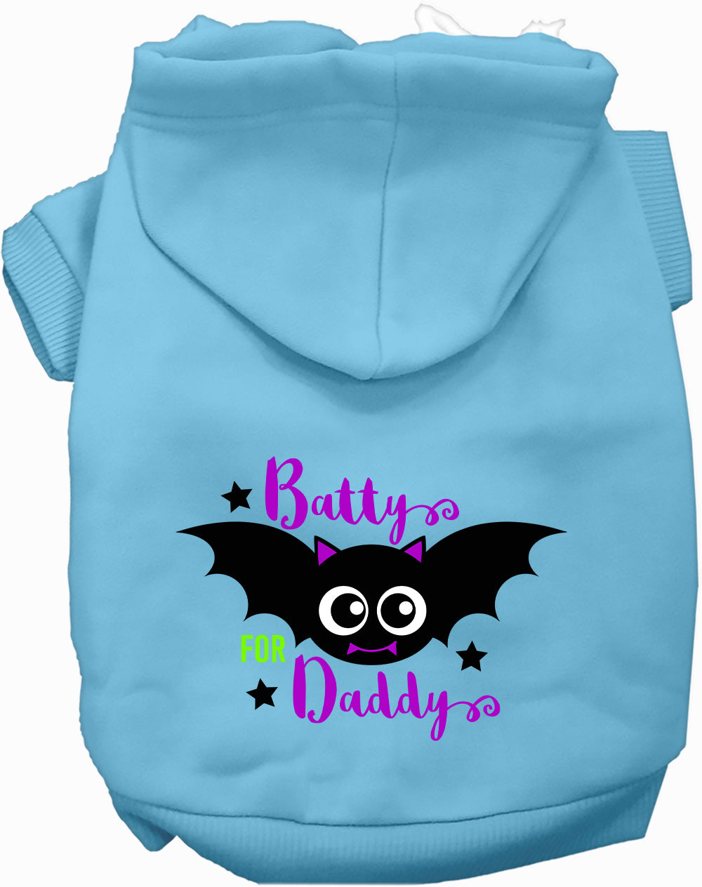 Dog Hoodie Batty for Daddy for Festive Halloween Pet Style - main product image
