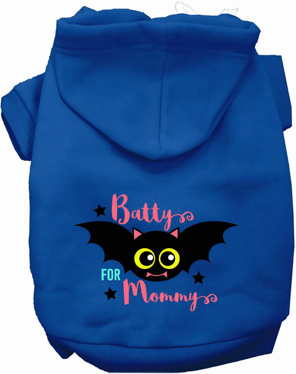 Dog Hoodie Batty for Mommy for Festive Halloween Pet Style - close up view