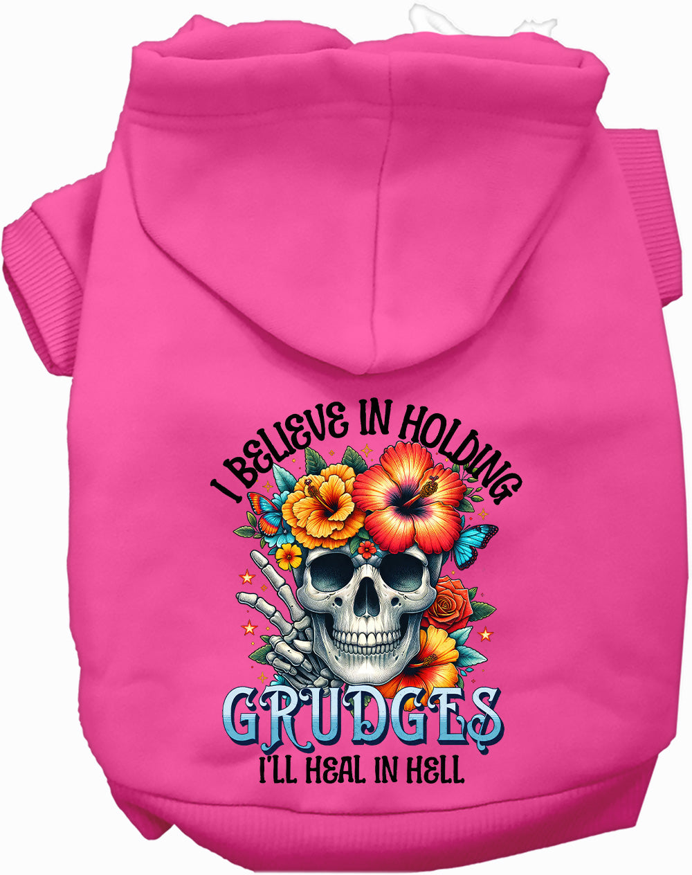 Dog Hoodie Grudges Skull for Festive Halloween Pet Style - gallery image 5