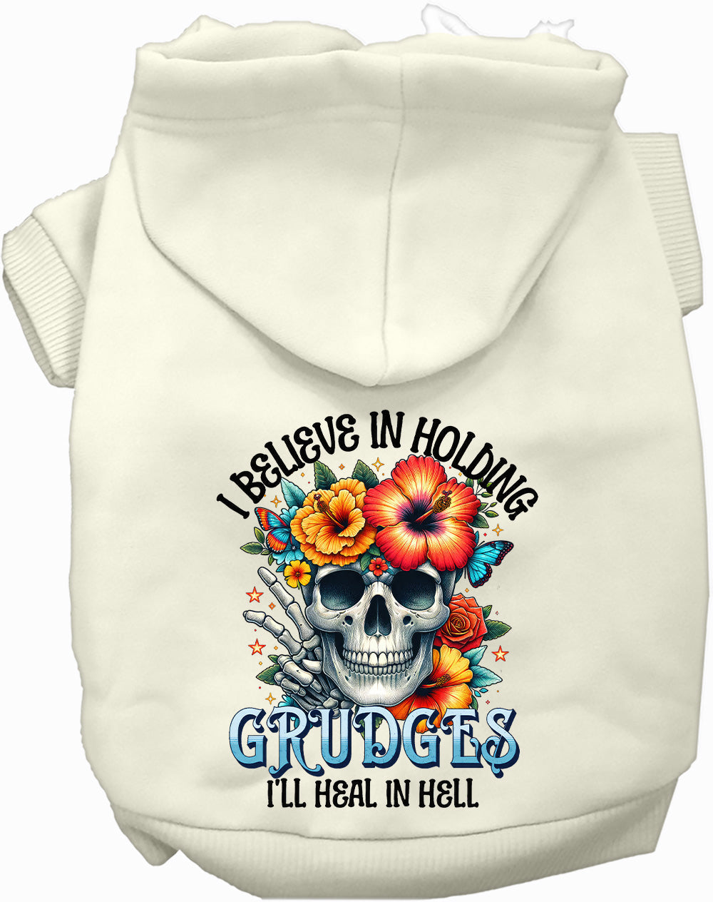 Dog Hoodie Grudges Skull for Festive Halloween Pet Style - gallery image 6
