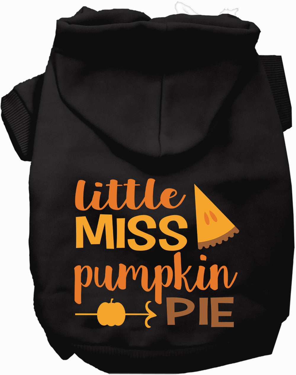 Dog Hoodie Little Miss Pumpkin Pie for Festive Halloween Pet - lifestyle view