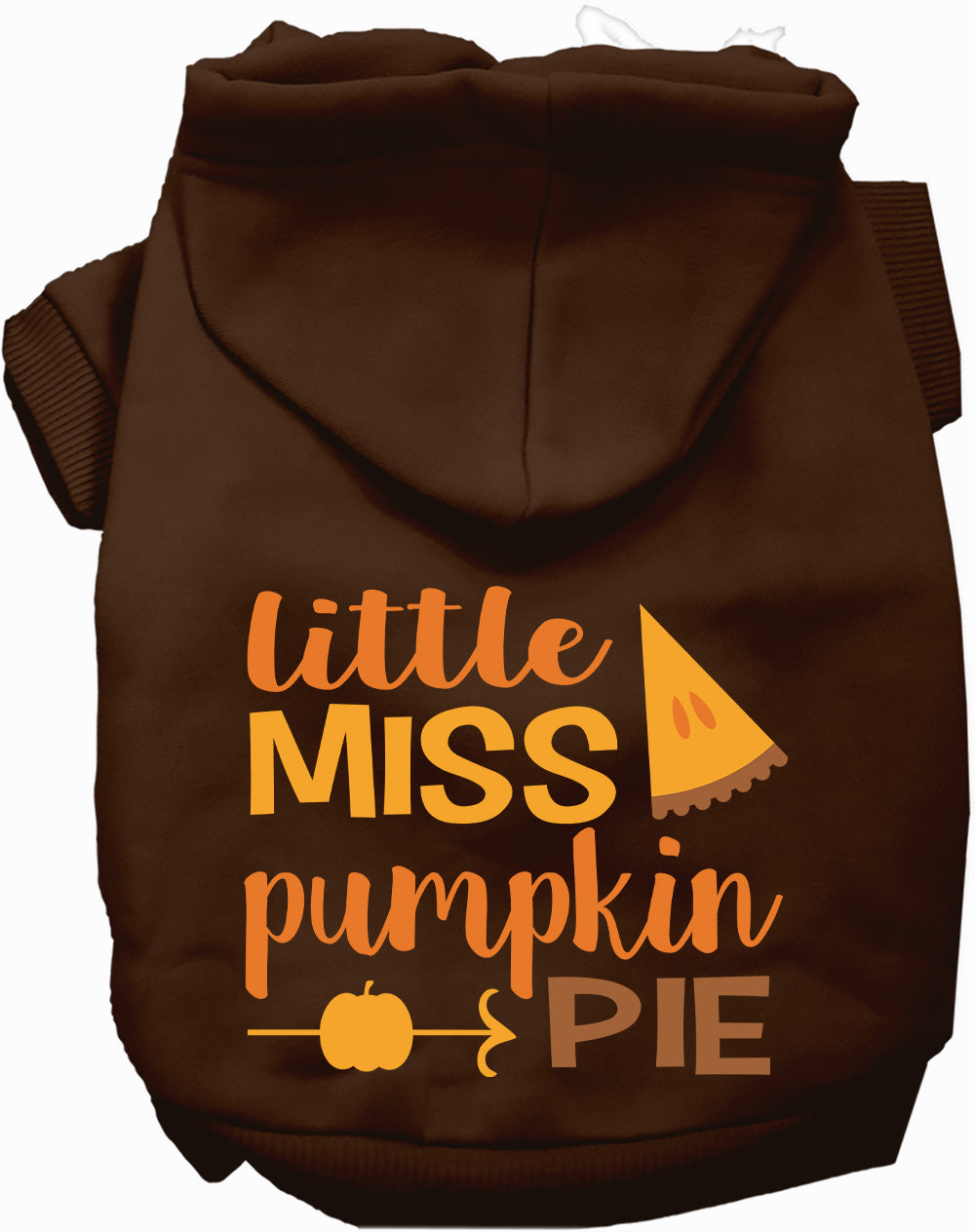 Dog Hoodie Little Miss Pumpkin Pie for Festive Halloween Pet - main product image