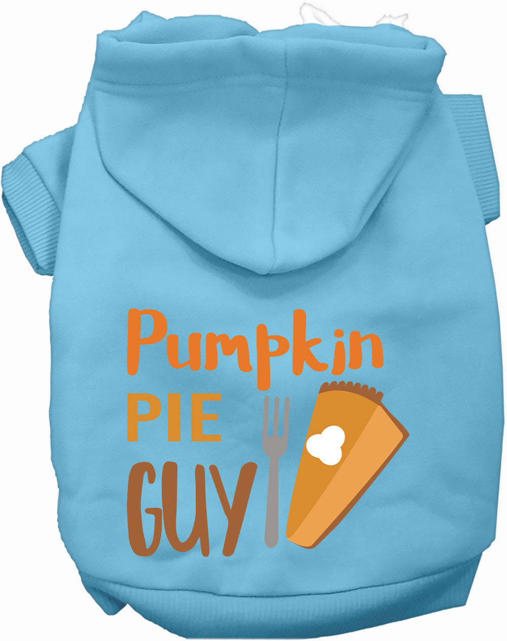Dog Hoodie Pumpkin Pie Guy for Festive Halloween Pet Style - lifestyle view