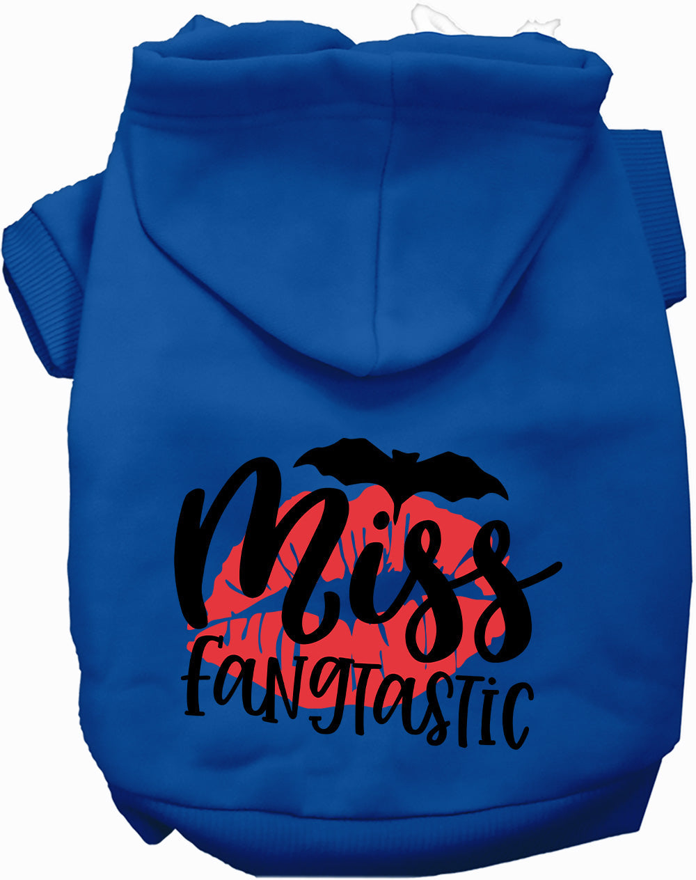 Dog Hoodie Miss Fangtastic for Festive Halloween Pet Style - close up view