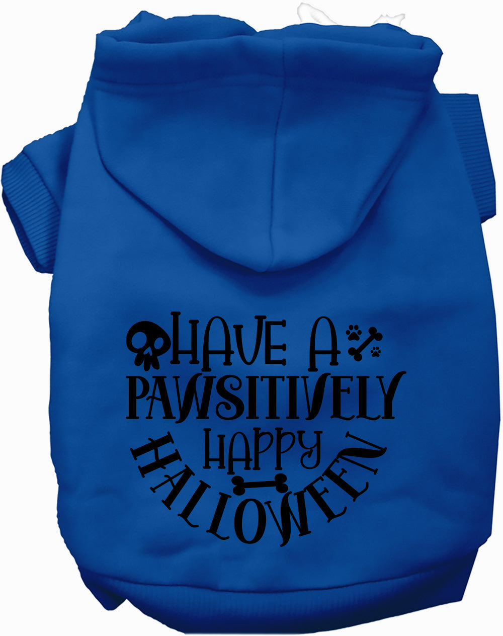 Dog Hoodie Pawsitively Happy for Festive Halloween Pet Style - close up view