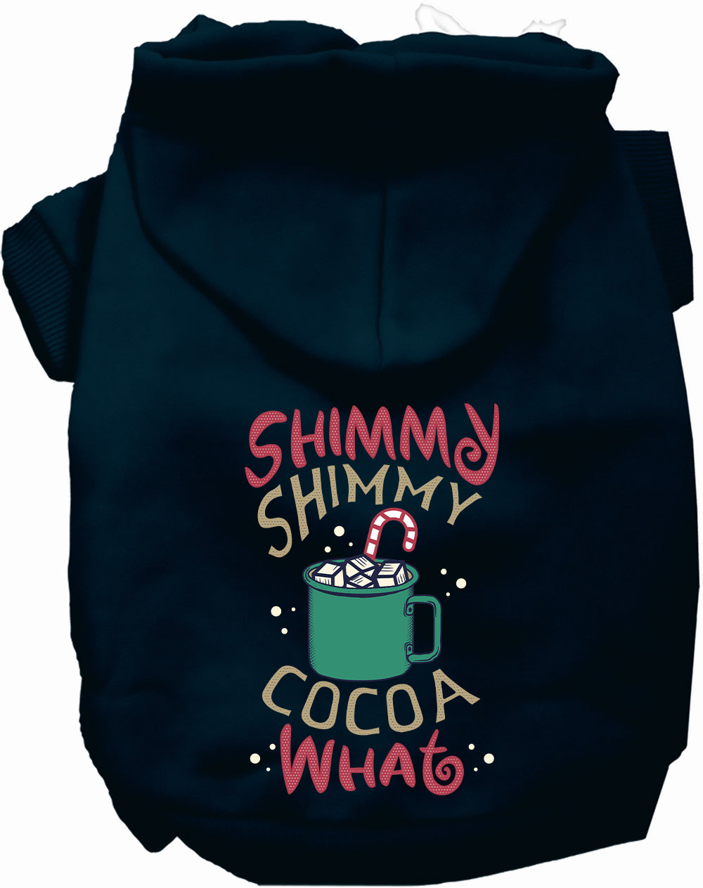 Dog Hoodie Shimmy Shimmy Cocoa What for Festive Holiday Pet - lifestyle view