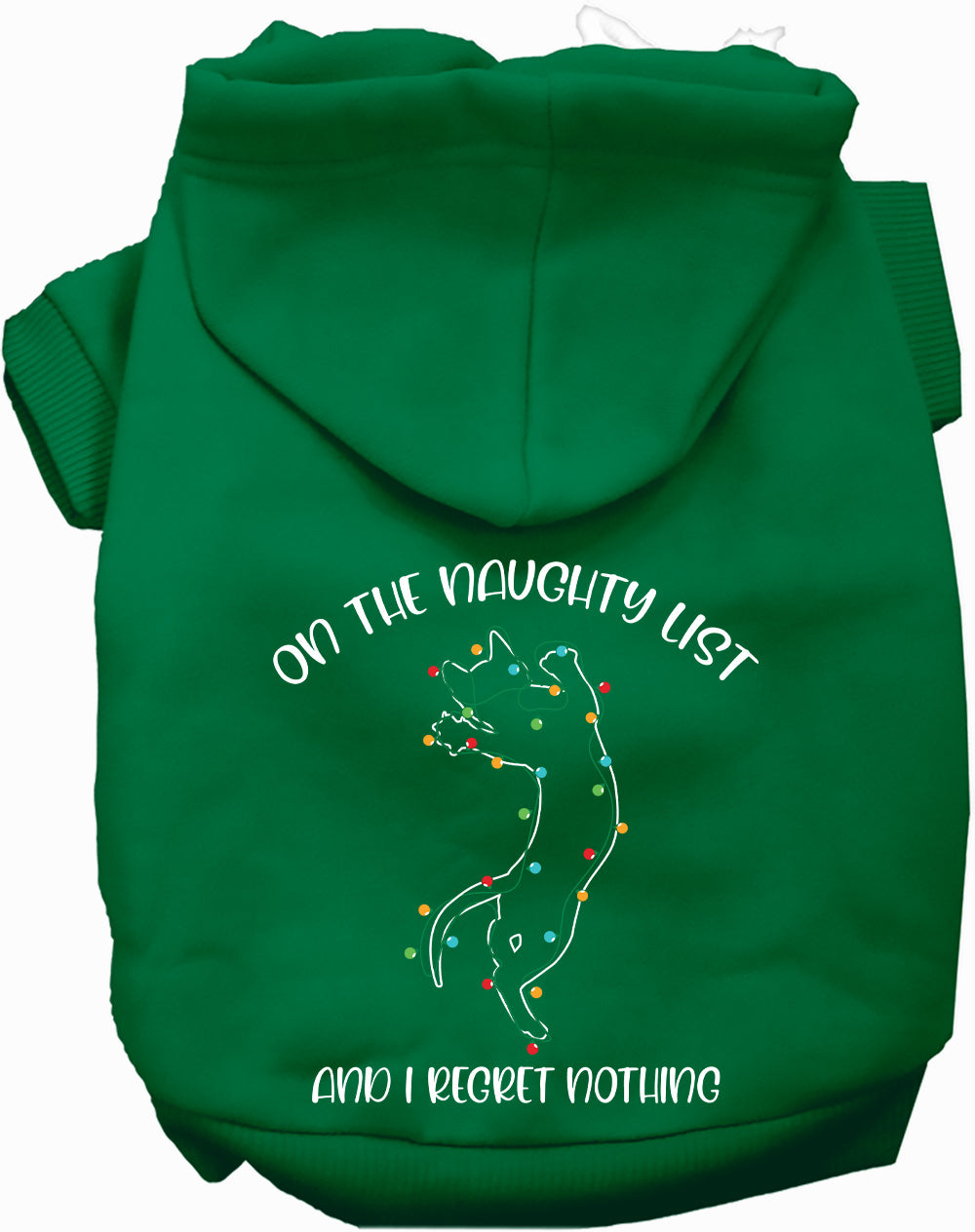 Dog Hoodie Kitty on the Naughty List for Everyday Pet Style - lifestyle view