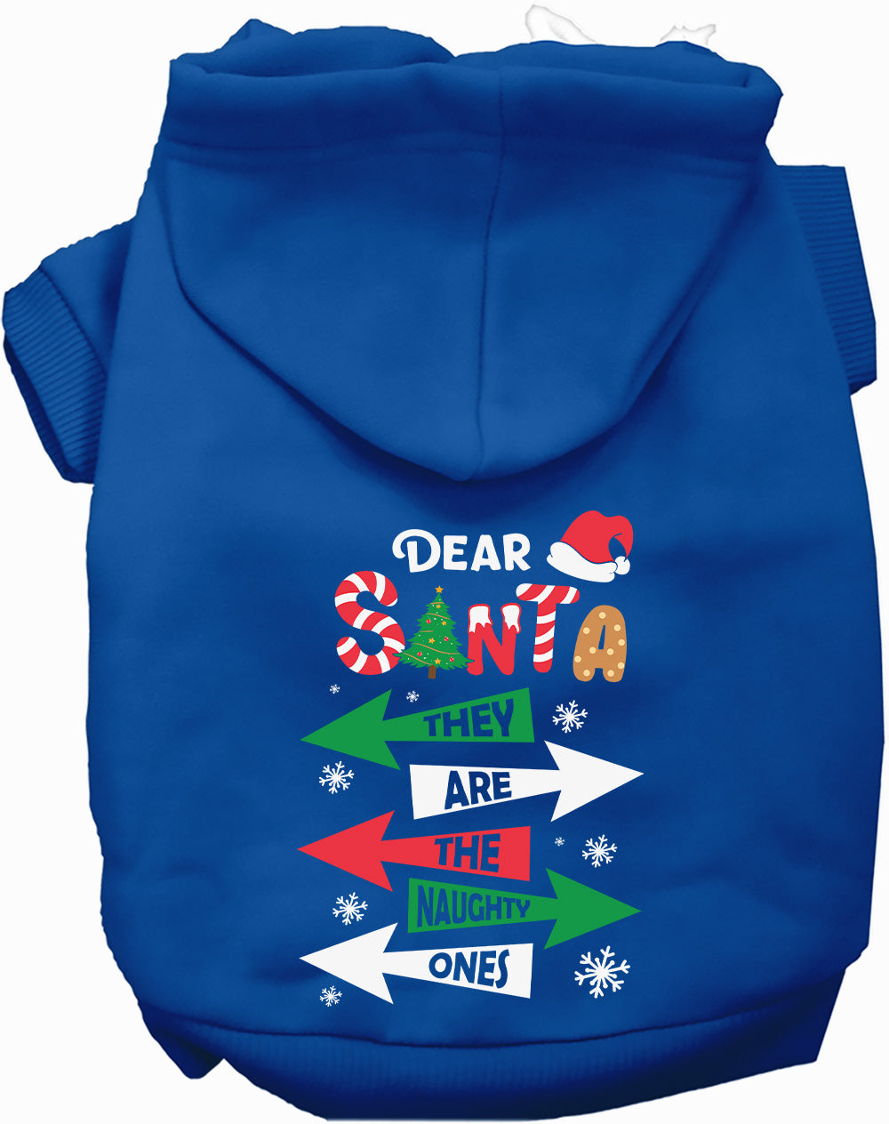 Dog Hoodie Theyre the Naughty Ones for Festive Holiday Pet - lifestyle view