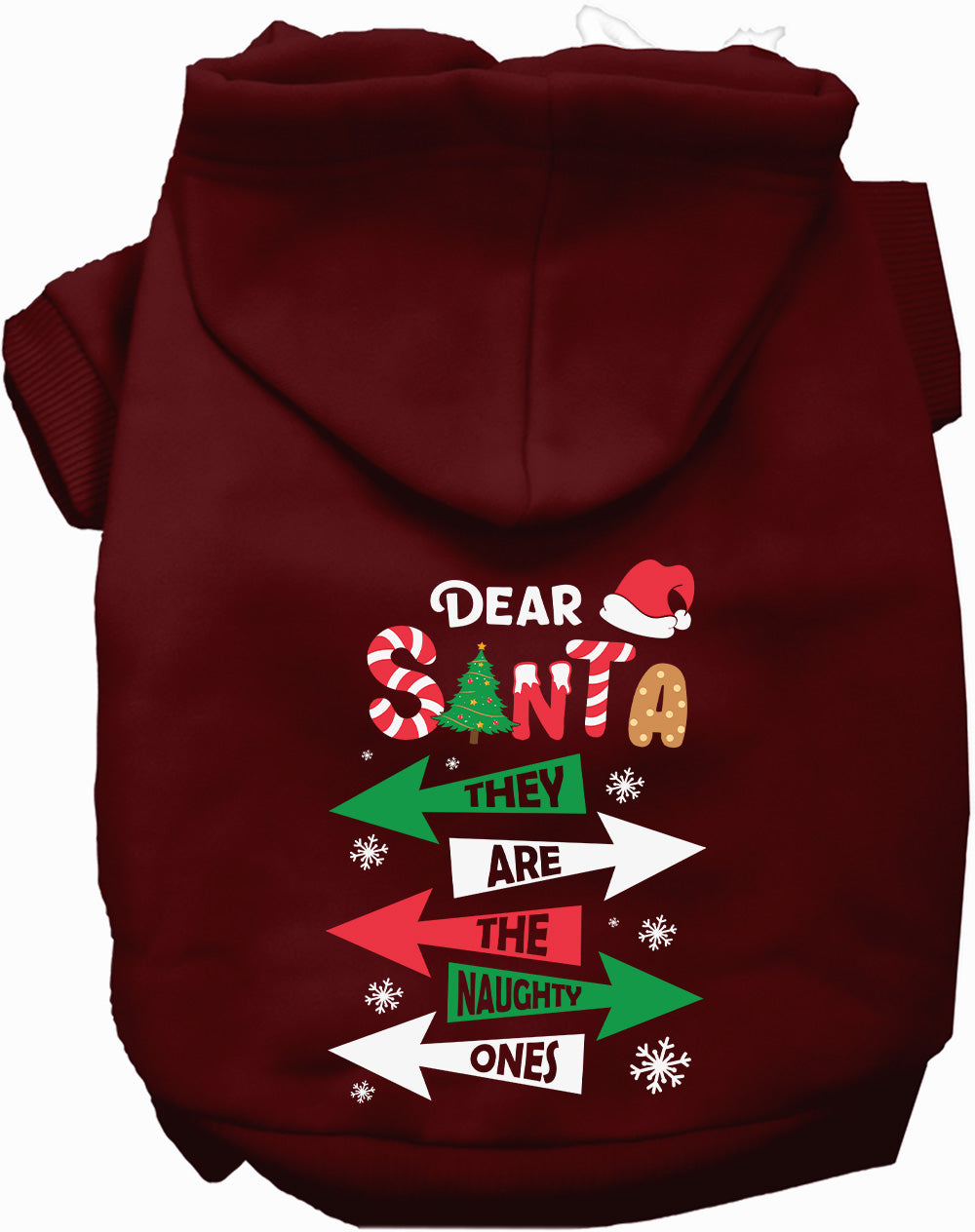 Dog Hoodie Theyre the Naughty Ones for Festive Holiday Pet - gallery image 8