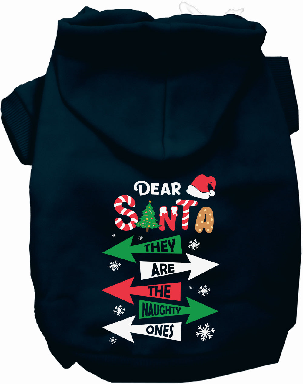 Dog Hoodie Theyre the Naughty Ones for Festive Holiday Pet - gallery image 9