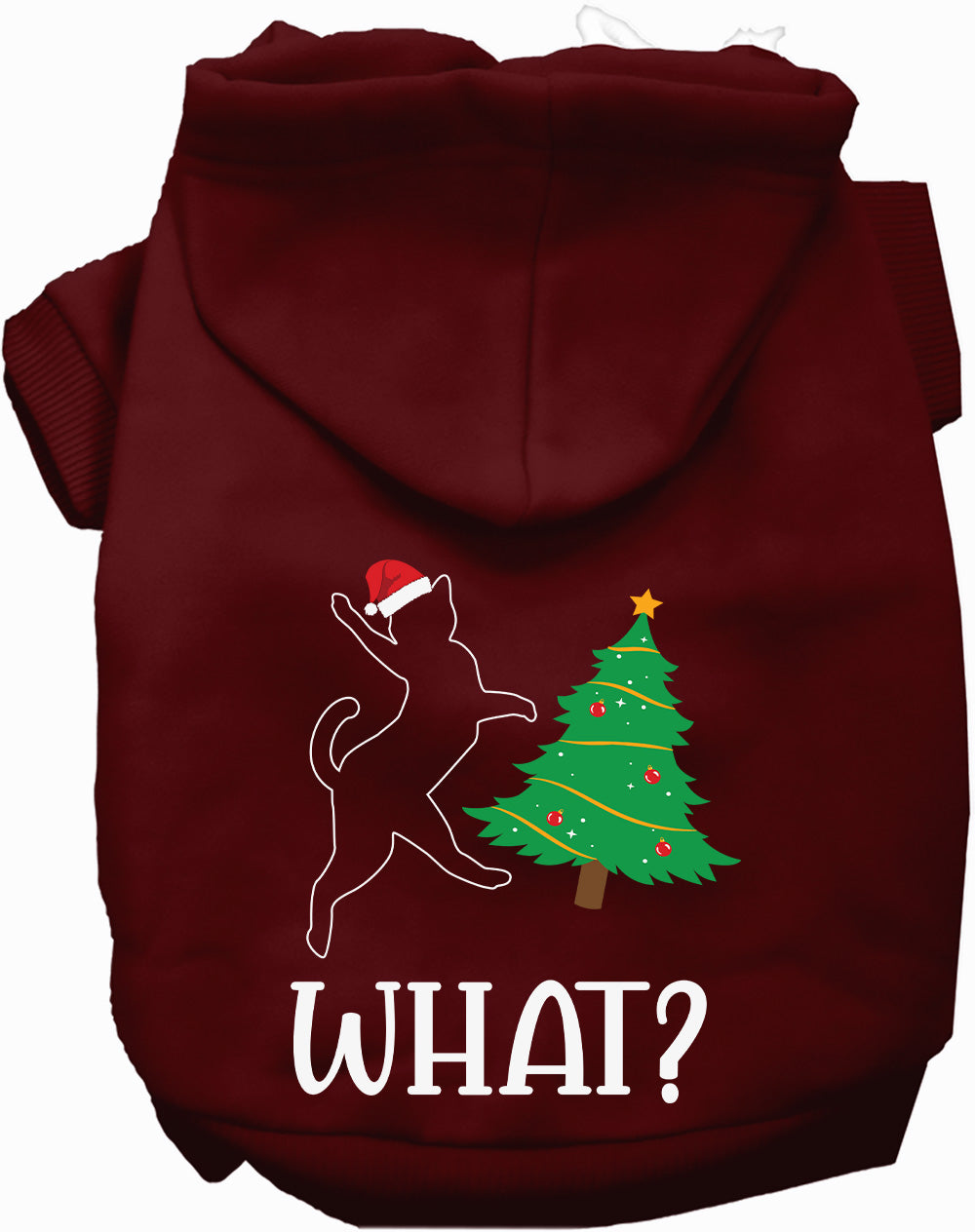 Dog Hoodie Kitty What Christmas Tree for Festive Holiday Pet - gallery image 7