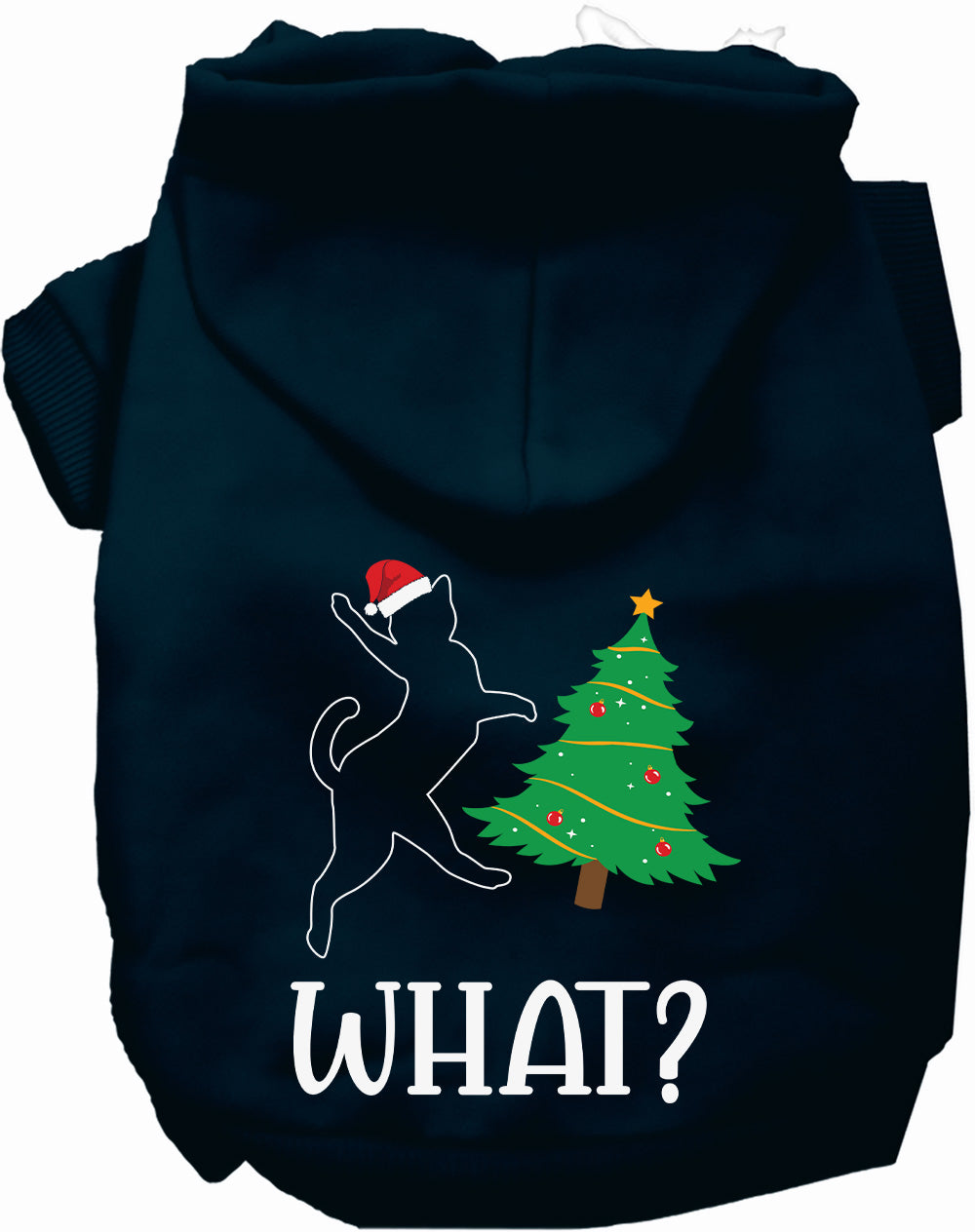 Dog Hoodie Kitty What Christmas Tree for Festive Holiday Pet - gallery image 8