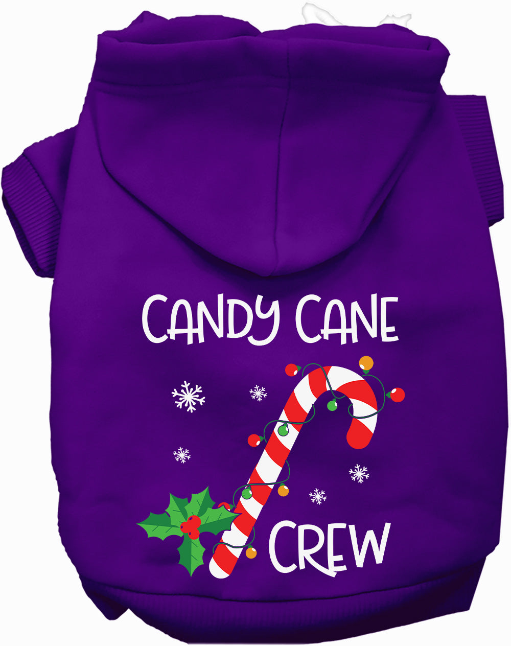 Dog Hoodie Candy Cane Crew for Festive Halloween Pet Style - gallery image 9