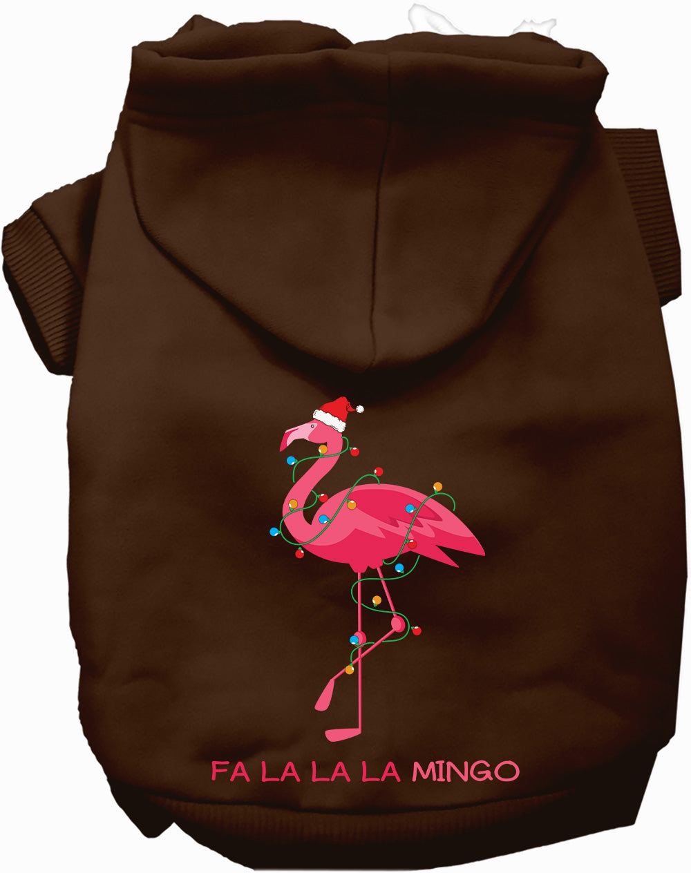 Dog Hoodie Falalala mingo for Festive Holiday Pet Comfort - close up view