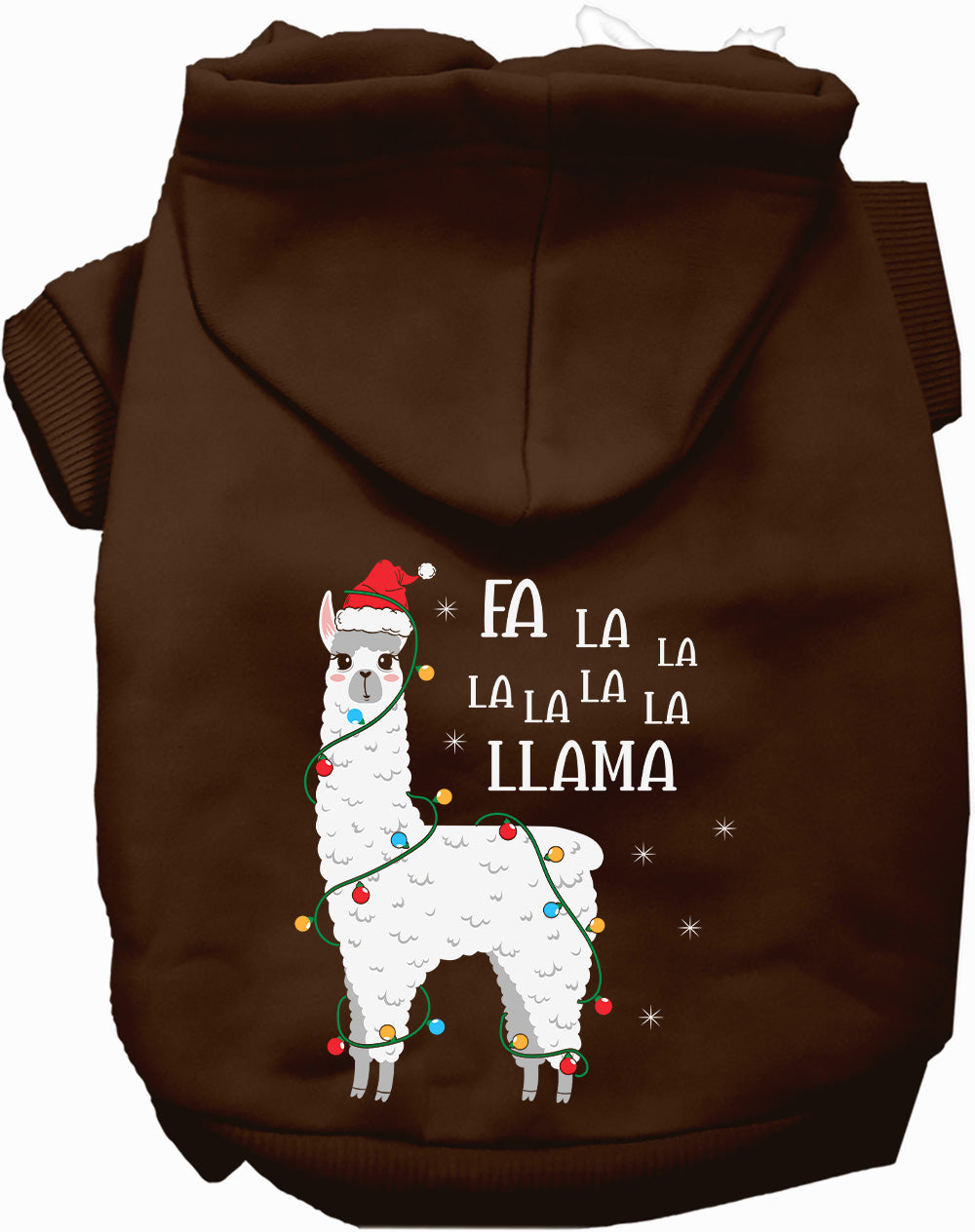 Dog Hoodie Falalala Llama for Festive Holiday Pet Comfort - gallery image 5