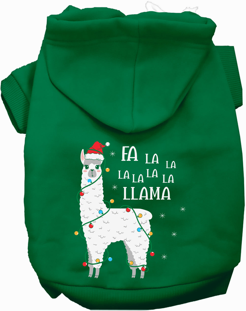 Dog Hoodie Falalala Llama for Festive Holiday Pet Comfort - gallery image 6