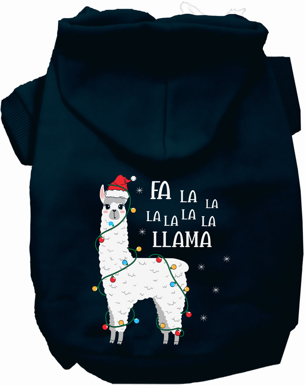 Dog Hoodie Falalala Llama for Festive Holiday Pet Comfort - gallery image 9