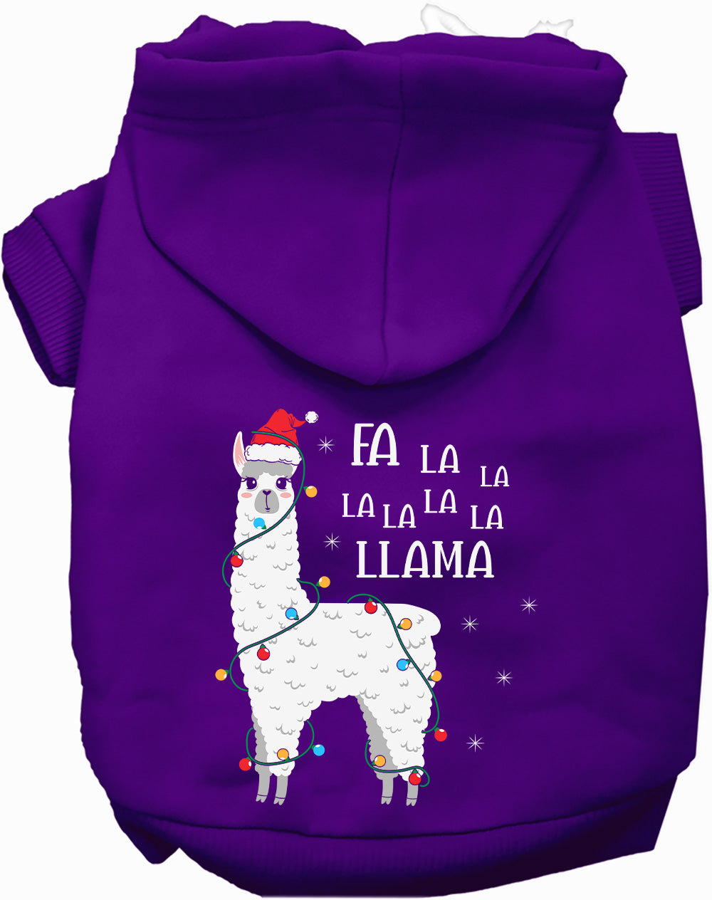 Dog Hoodie Falalala Llama for Festive Holiday Pet Comfort - gallery image 10