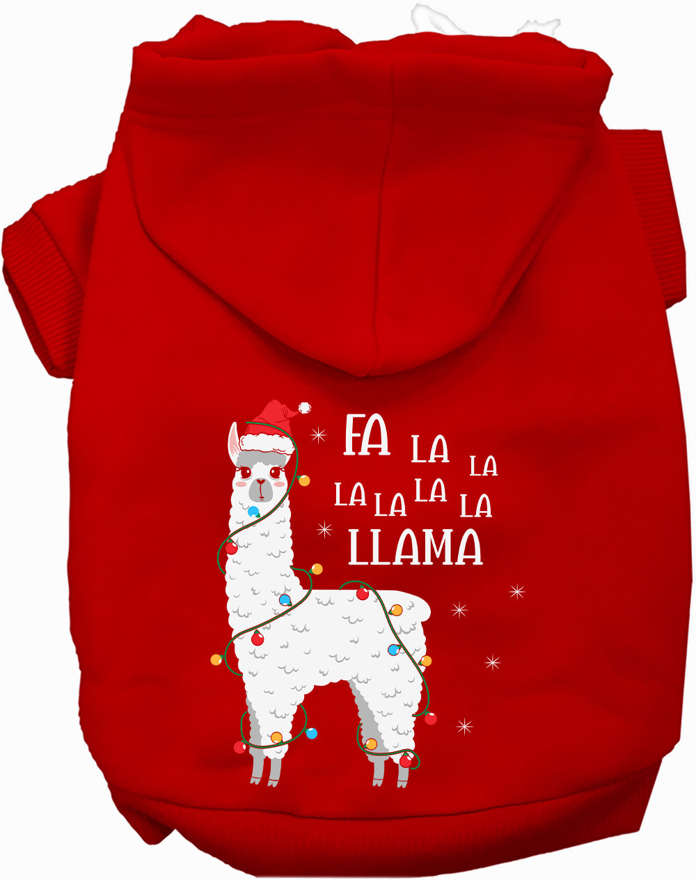 Dog Hoodie Falalala Llama for Festive Holiday Pet Comfort - gallery image 11