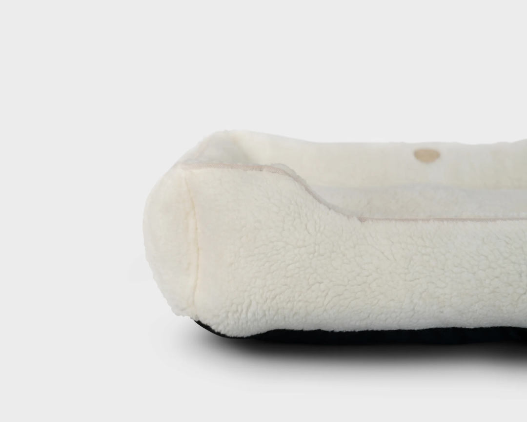 Furry Beige Bolster Sleeper for Soft Ease and Daily Comfort main product image for dogs and cats