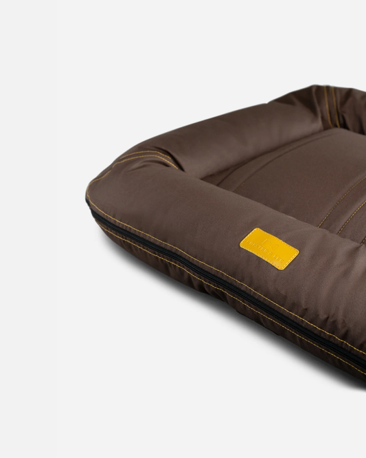 Luxury Dog Bed Waterproof Lounger Brown for Comfort, Support - luxury dog bed view 2 for comfort and support