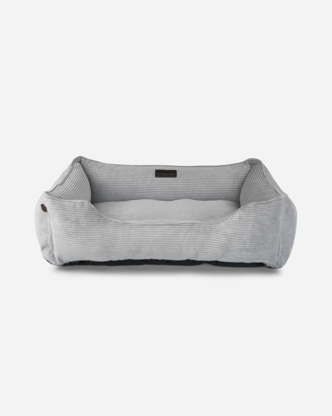 Gray Corduroy Bolster Sleeper for Comfort and Daily Rest main product image for dogs and cats