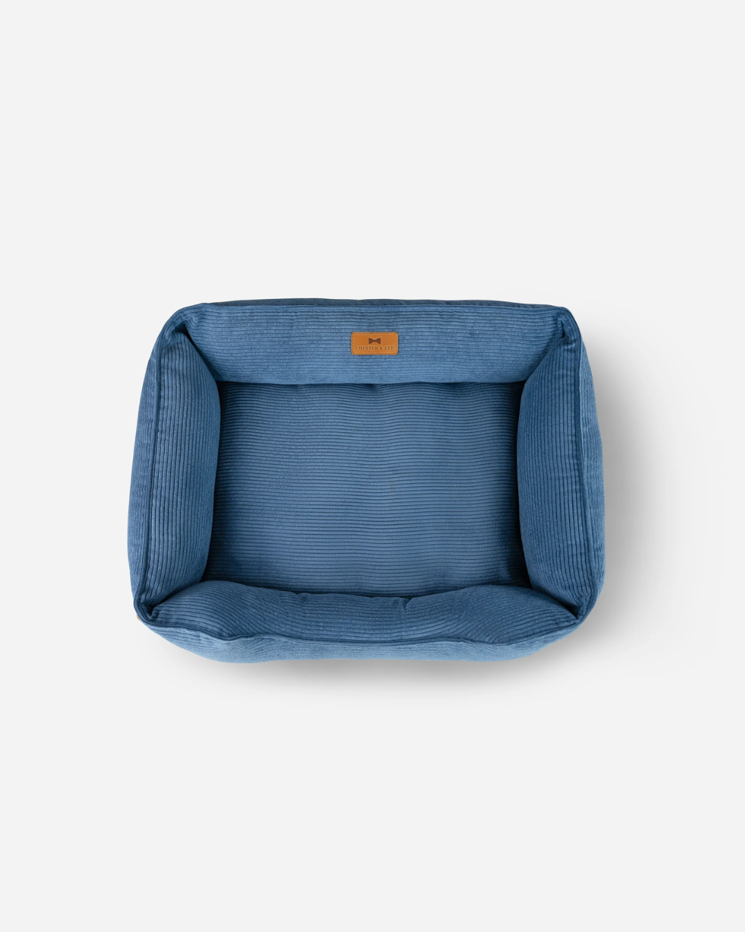 Luxury Dog Bed Fancy Corduroy Sleeper Blue for Comfort, Supp - luxury dog bed view 3 for comfort and support